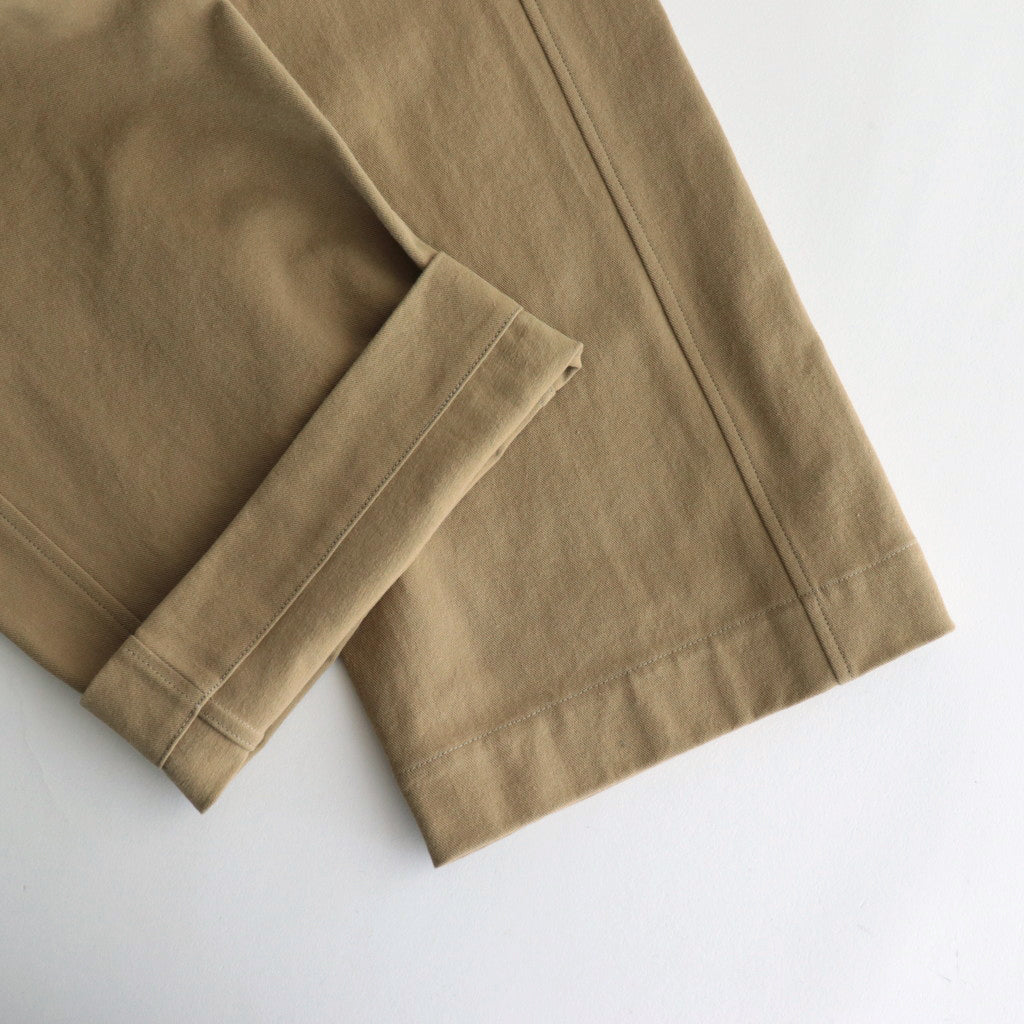 COTTON CHINO TUCK TR #KHAKI [16832 40039]