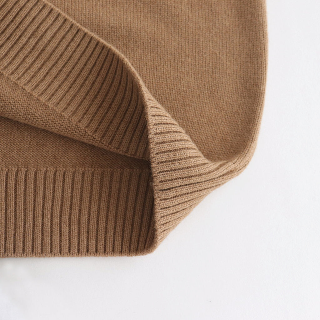 CAMEL YARN COMMANDO SWEATER #CAMEL [PMAQ-KN03]
