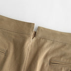 COTTON CHINO TUCK TR #KHAKI [16832 40039]