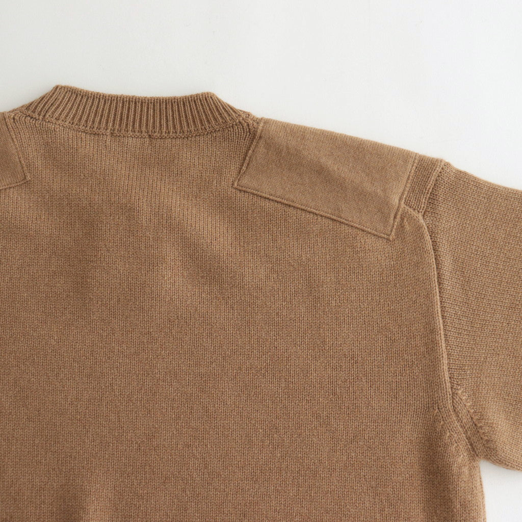 CAMEL YARN COMMANDO SWEATER #CAMEL [PMAQ-KN03]