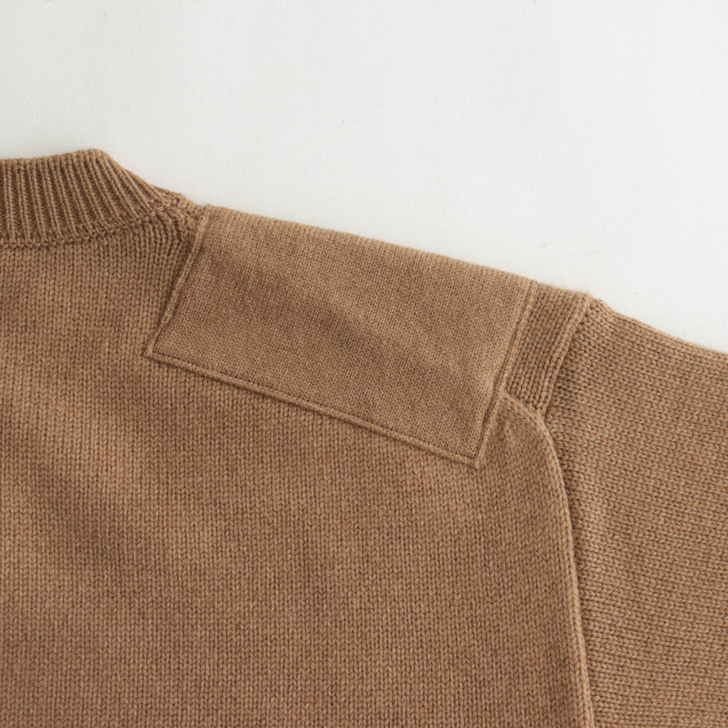 CAMEL YARN COMMANDO SWEATER #CAMEL [PMAQ-KN03]