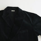 CORDUROY DOUBLE-BREASTED JACKET #GRAYISH NAVY [PMAQ-SJ04]