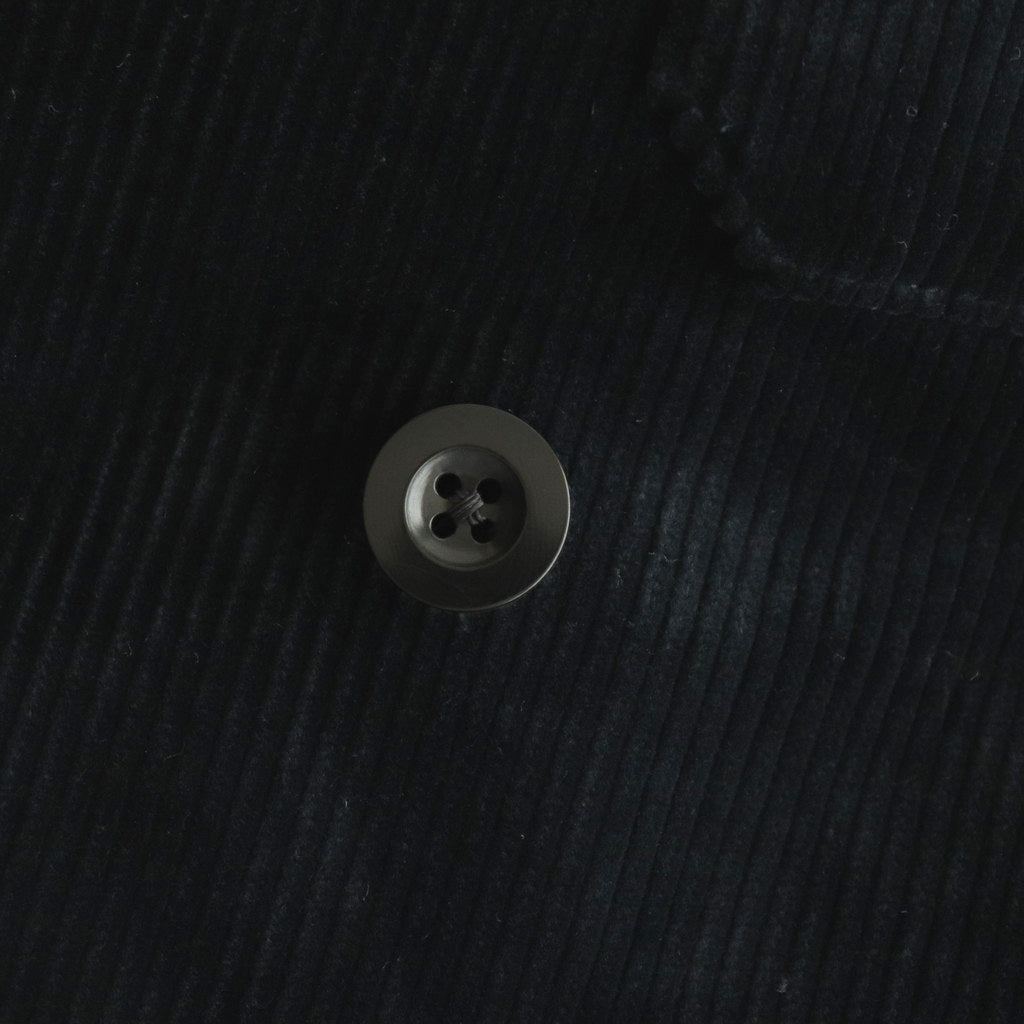 CORDUROY DOUBLE-BREASTED JACKET #GRAYISH NAVY [PMAQ-SJ04]