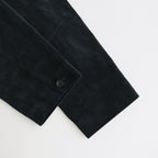 CORDUROY DOUBLE-BREASTED JACKET #GRAYISH NAVY [PMAQ-SJ04]