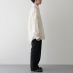 ORGANIC GIZA TYPEWRITER COMFORT FIT SHIRT #ECRU [A24A-09SH01C]