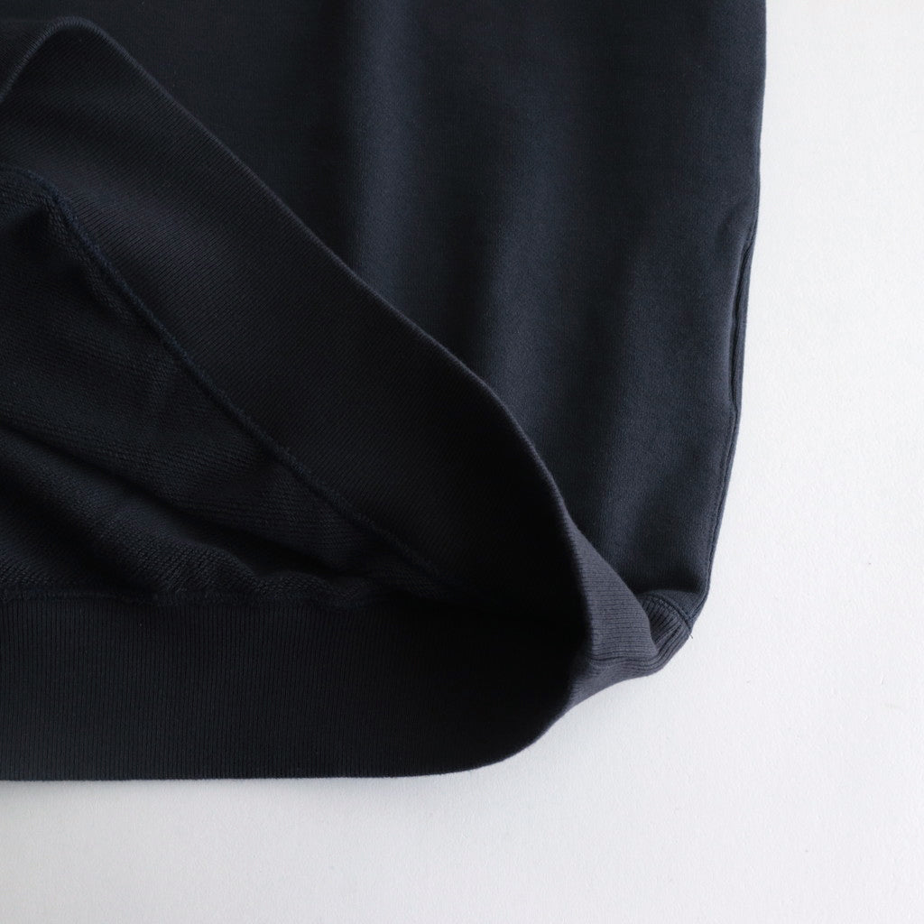 ORGANIC COTTON BLEND HEAVY WEIGHT FLEECE CREW NECK #NAVY [17031 66306]