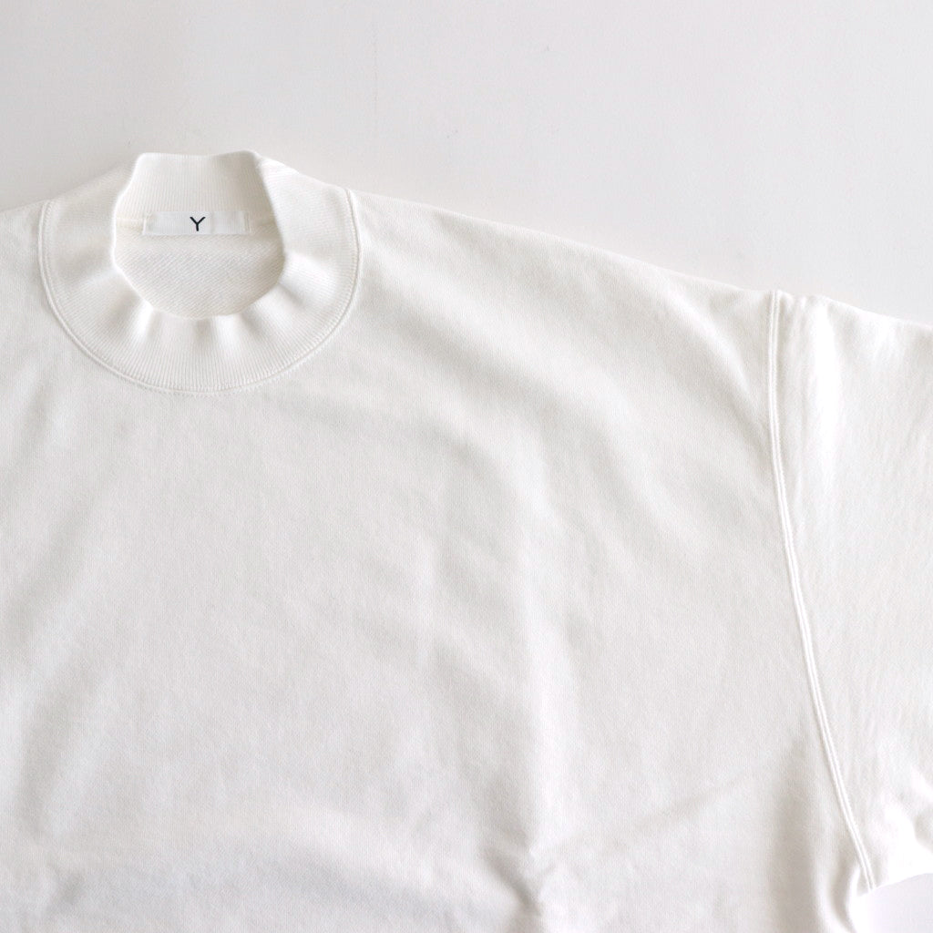 ORGANIC COTTON BLEND HEAVY WEIGHT FLEECE CREW NECK #WHITE [17031 66306]