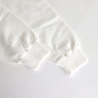 ORGANIC COTTON BLEND HEAVY WEIGHT FLEECE CREW NECK #WHITE [17031 66306]