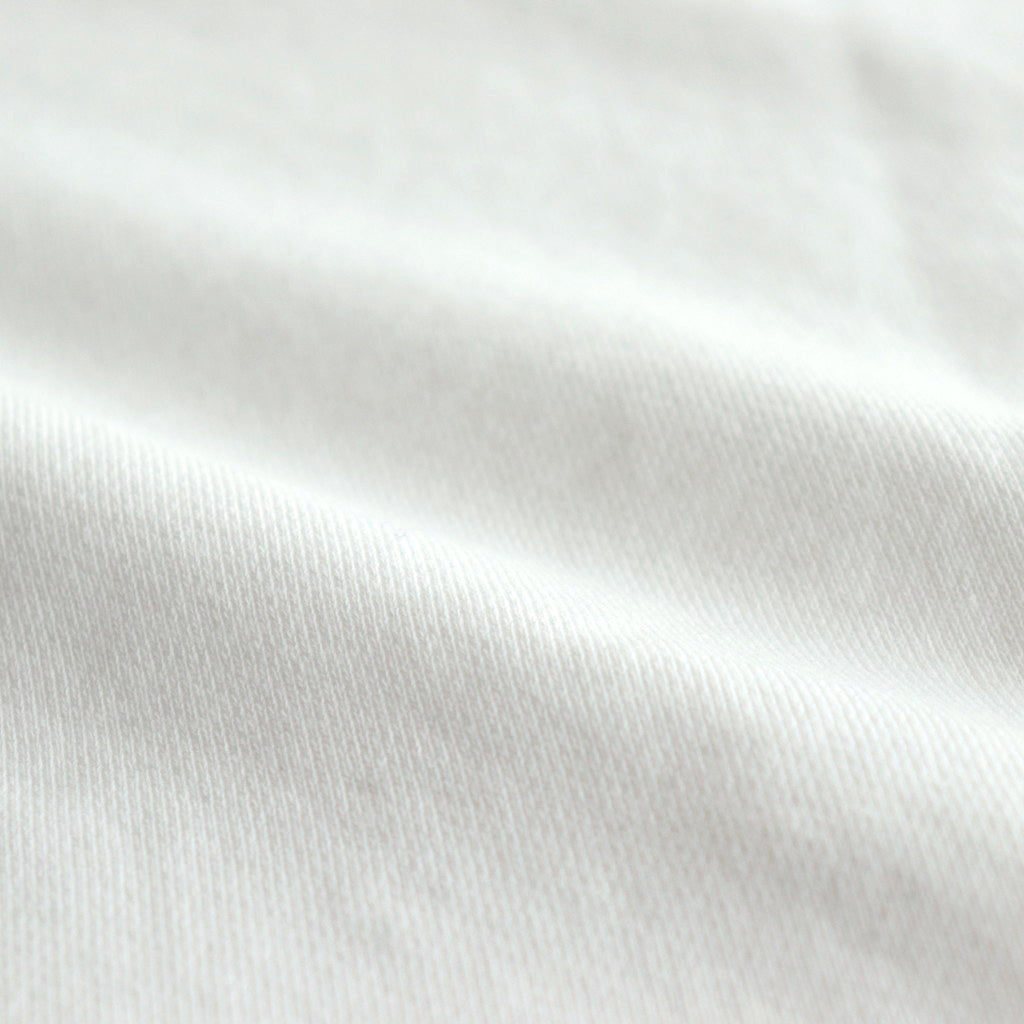 ORGANIC COTTON BLEND HEAVY WEIGHT FLEECE CREW NECK #WHITE [17031 66306]