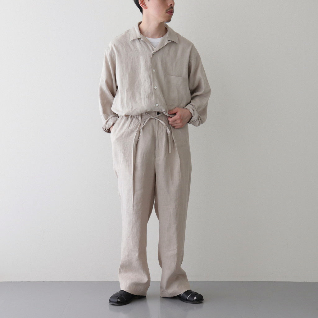 【開店記念セール！】 HEMP [A24A-16SH01C #TAUPE L/S SHIRT COLLAR OPEN SHIRTING ウェア