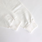 ORGANIC COTTON BLEND HEAVY WEIGHT FLEECE HALF ZIP #WHITE [17032 66326]