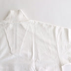 ORGANIC COTTON BLEND HEAVY WEIGHT FLEECE HALF ZIP #WHITE [17032 66326]