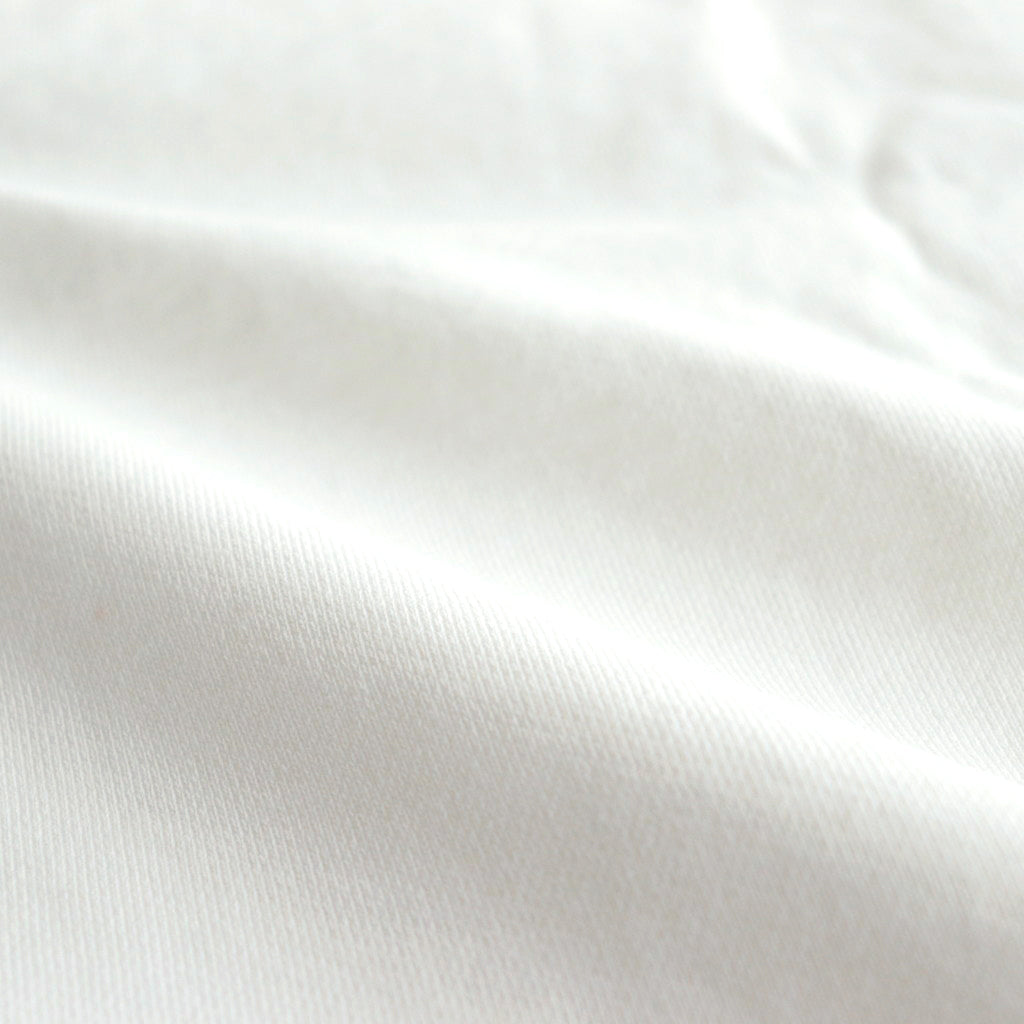 ORGANIC COTTON BLEND HEAVY WEIGHT FLEECE HALF ZIP #WHITE [17032 66326]