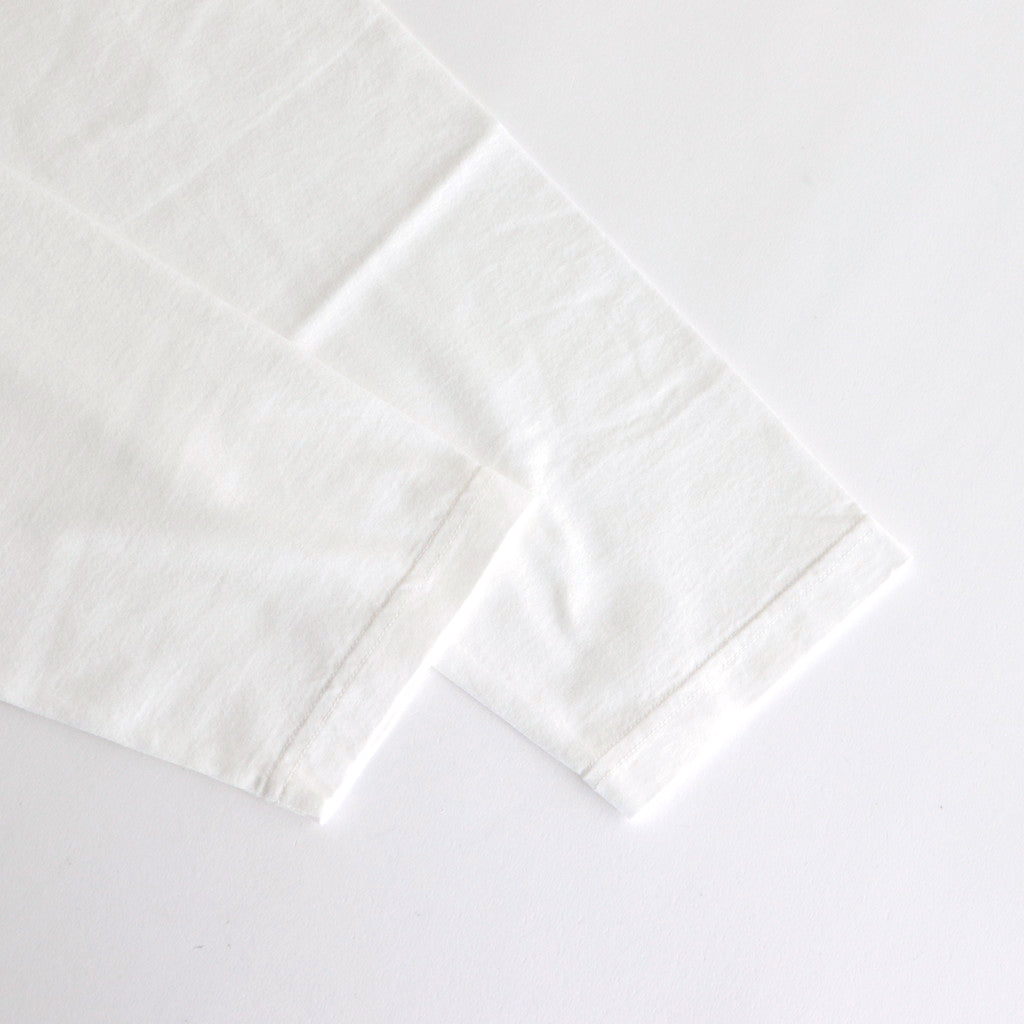 ORGANIC COTTON JERSEY L/S T #WHITE [17031 66309]