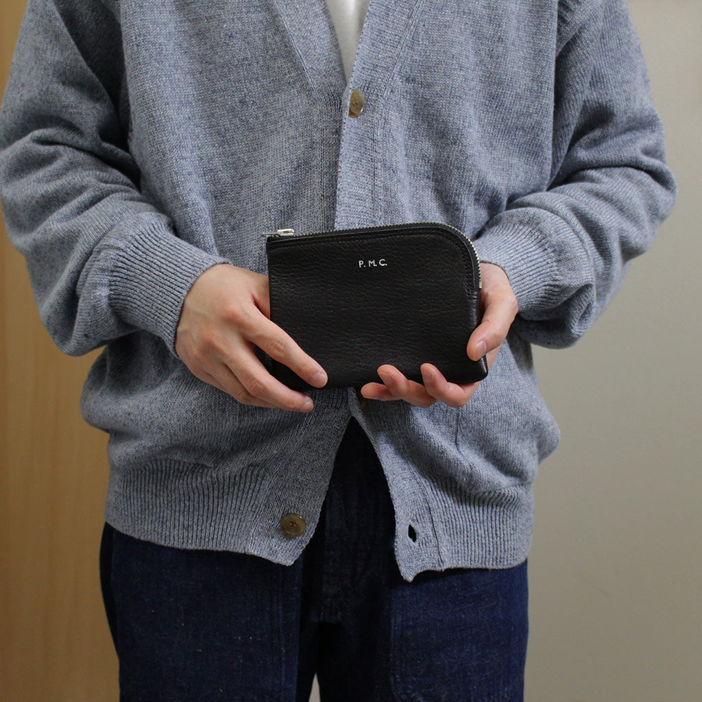 LEATHER PURSE S #BLACK [PMAR-AC06]