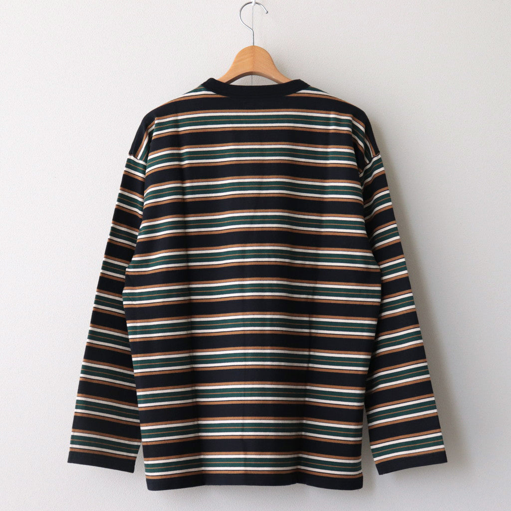 BORDER LS TOP #NAVYxIVORY [PMAQ-CL05]