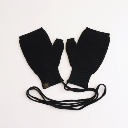 SOLID WOOL UNITE GLOVES #BLACK [BN-24FI-009]