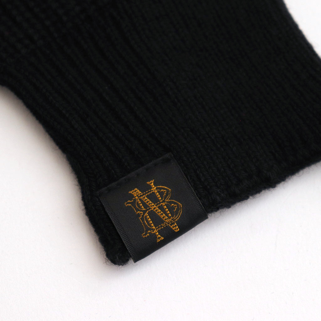 SOLID WOOL UNITE GLOVES #BLACK [BN-24FI-009]