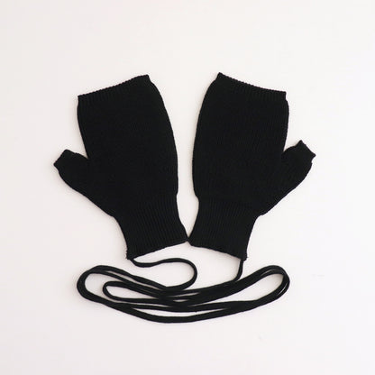 SOLID WOOL UNITE GLOVES #BLACK [BN-24FI-009]