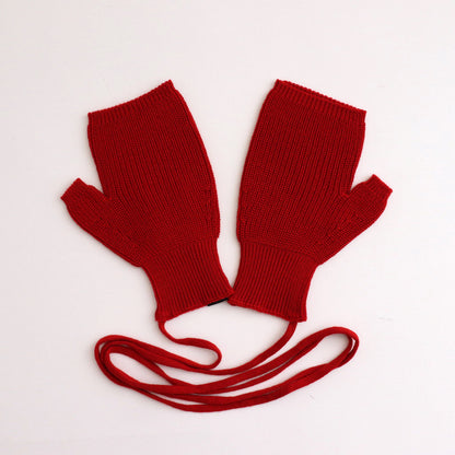 SOLID WOOL UNITE GLOVES #RED [BN-24FI-009]