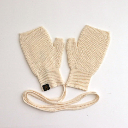 SOLID WOOL UNITE GLOVES #IVORY [BN-24FI-009]