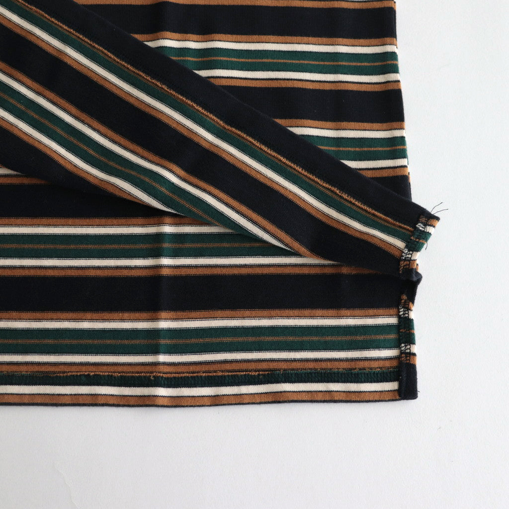 BORDER LS TOP #NAVYxIVORY [PMAQ-CL05]