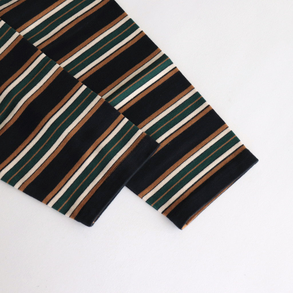 BORDER LS TOP #NAVYxIVORY [PMAQ-CL05]