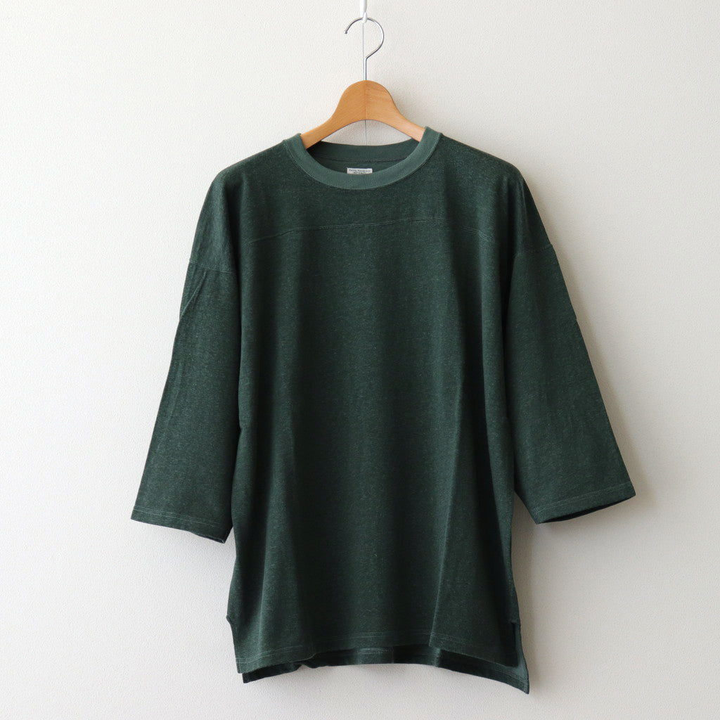 C/R 3QUARTER SLEEVE TOP #FOREST [PMAR-CS06]