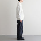 ORGANIC COTTON BLEND HEAVY WEIGHT FLEECE CREW NECK #WHITE [17031 66306]