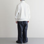 ORGANIC COTTON BLEND HEAVY WEIGHT FLEECE HALF ZIP #WHITE [17032 66326]