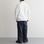 ORGANIC COTTON BLEND HEAVY WEIGHT FLEECE HALF ZIP #WHITE [17032 66326]