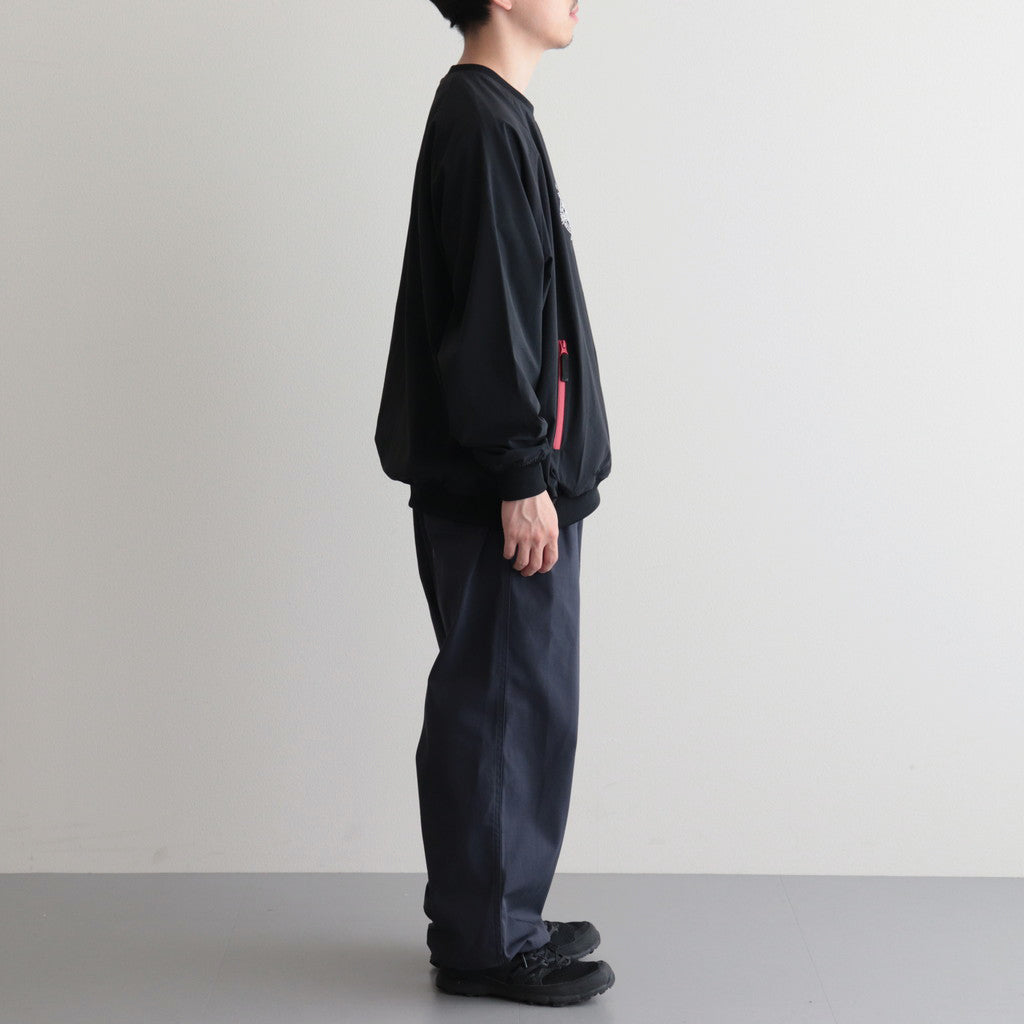 NYLON CREW NECK #BLACK [SOLFW23CS01]