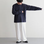 ORGANIC COTTON JERSEY L/S T #NAVY [17031 66309]