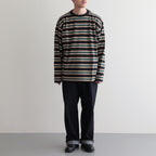 BORDER LS TOP #NAVYxIVORY [PMAQ-CL05]