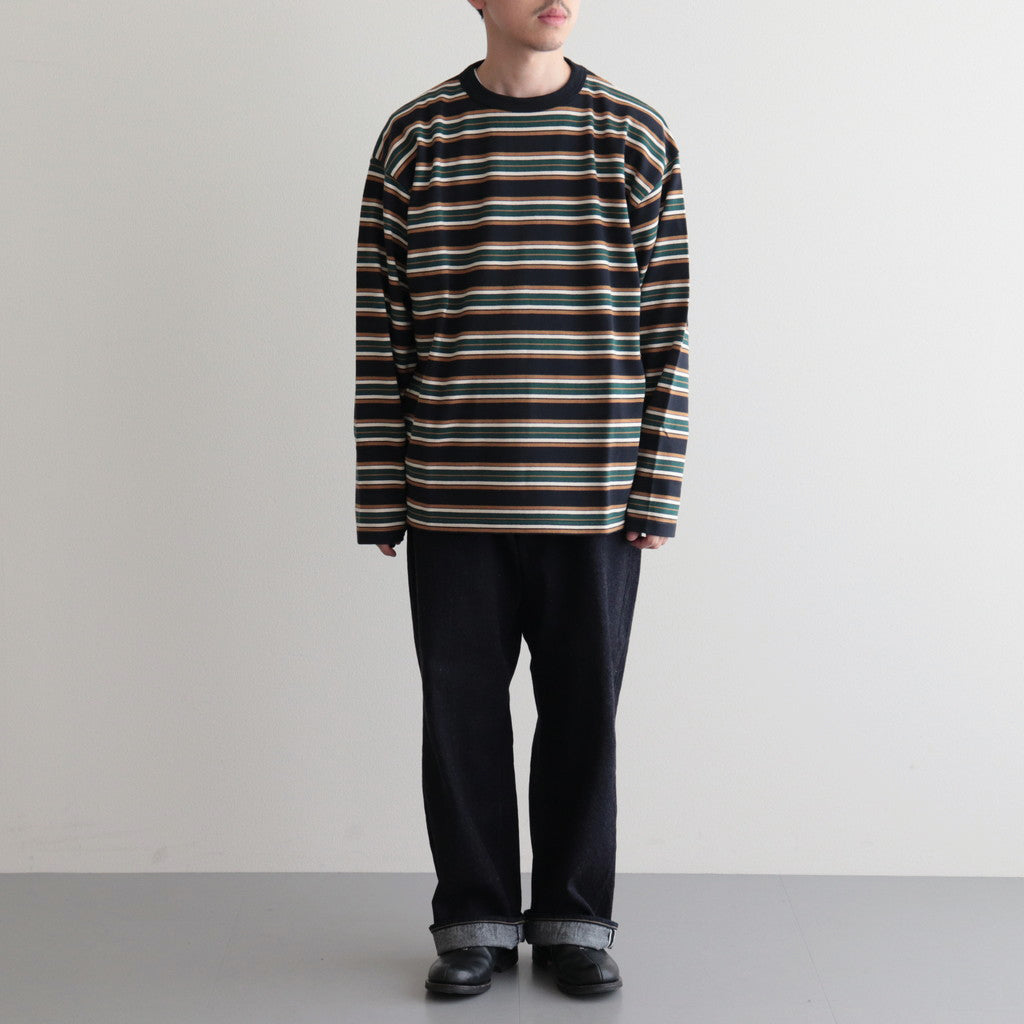 BORDER LS TOP #NAVYxIVORY [PMAQ-CL05]