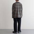 BORDER LS TOP #NAVYxIVORY [PMAQ-CL05]