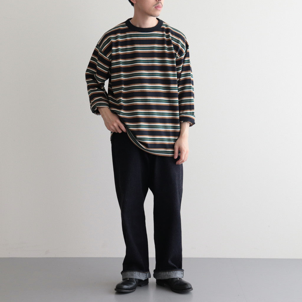 BORDER LS TOP #NAVYxIVORY [PMAQ-CL05]