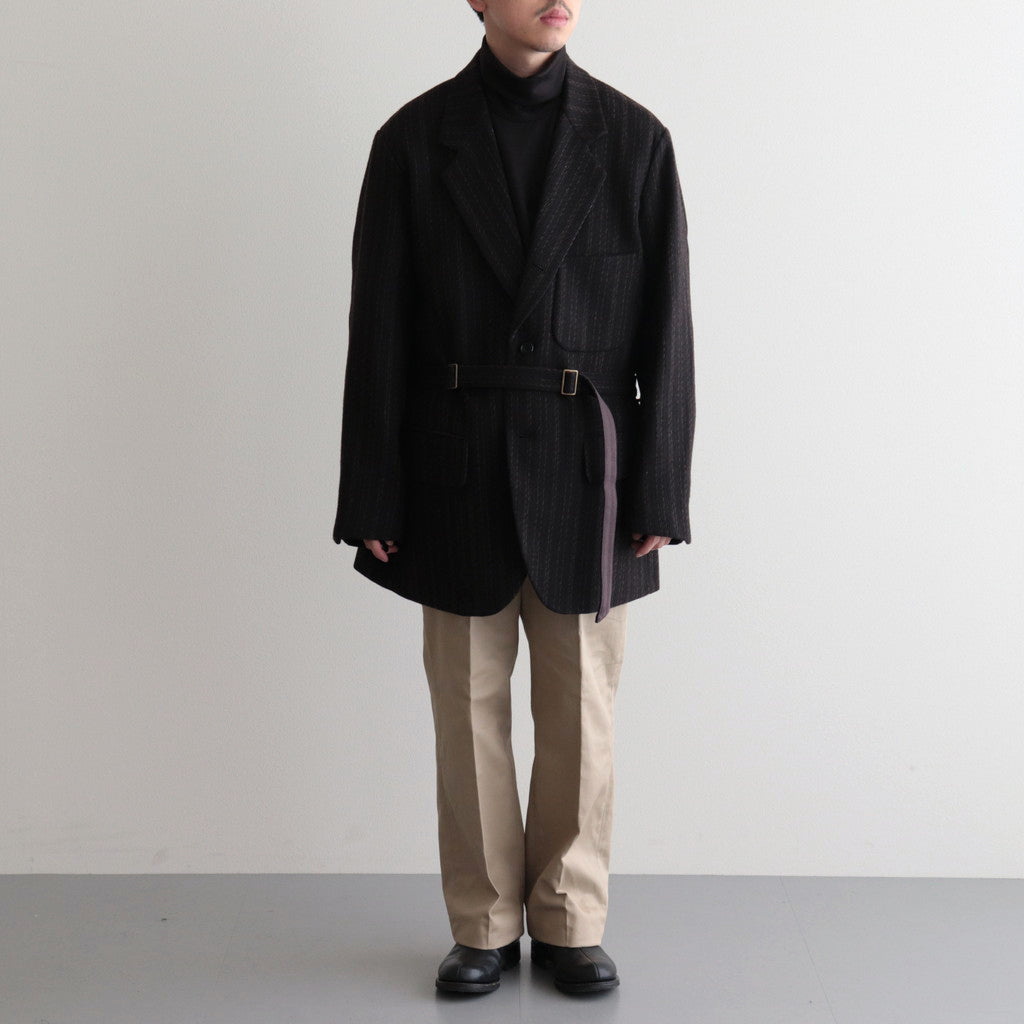 BLACKWOODS / ベルテッドシューティングジャケット #BROWN [DN-0102J1]