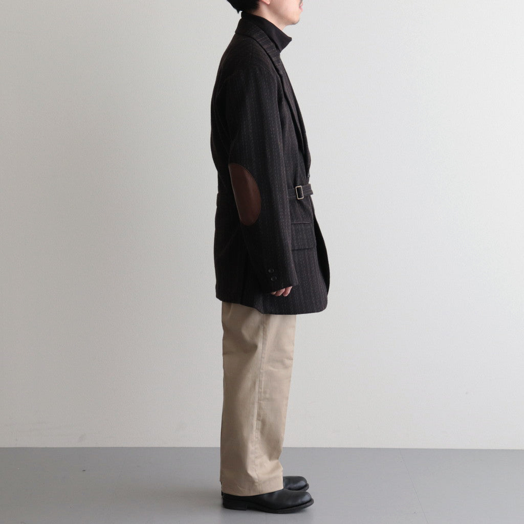 BLACKWOODS / ベルテッドシューティングジャケット #BROWN [DN-0102J1]