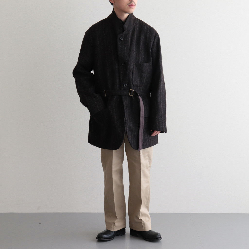 BLACKWOODS / ベルテッドシューティングジャケット #BROWN [DN-0102J1]