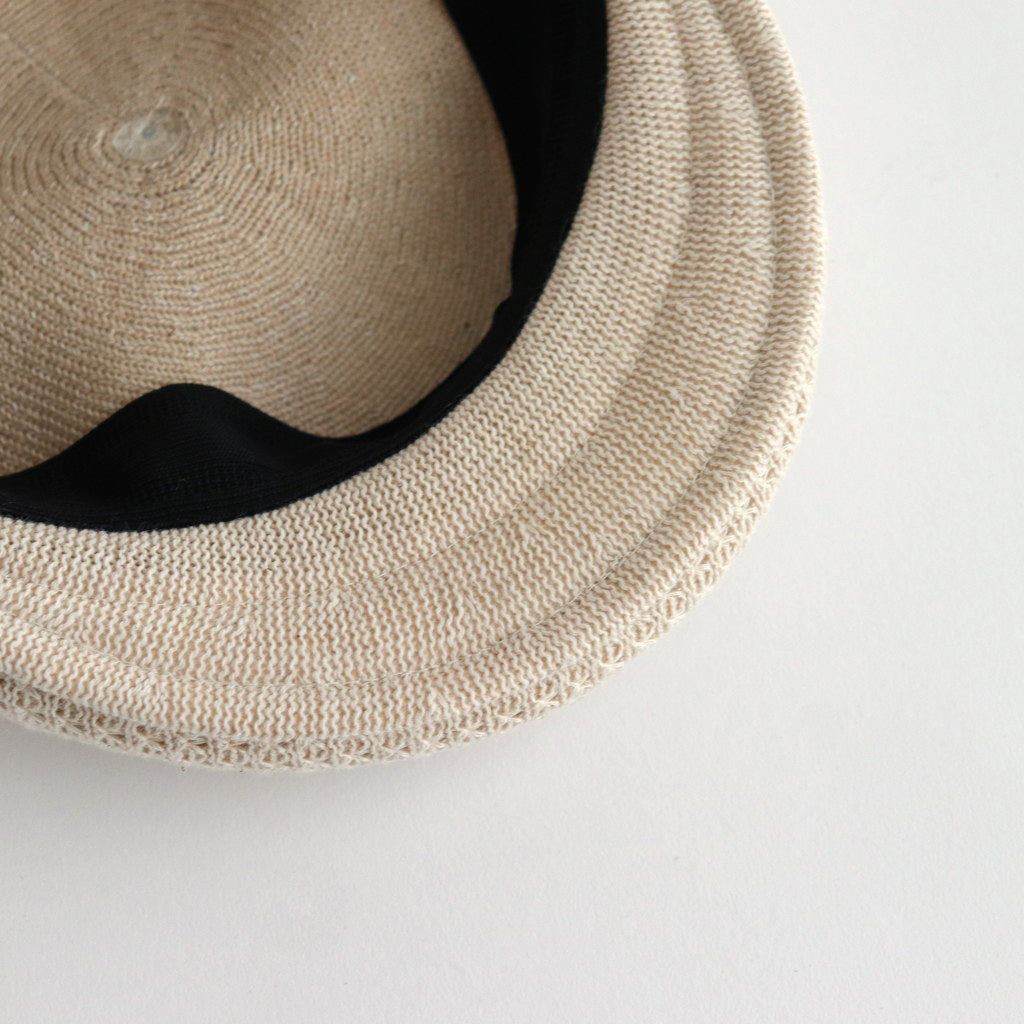 LINEN HUNTING CAP - GENTLEMAN #IVORY [V01015]