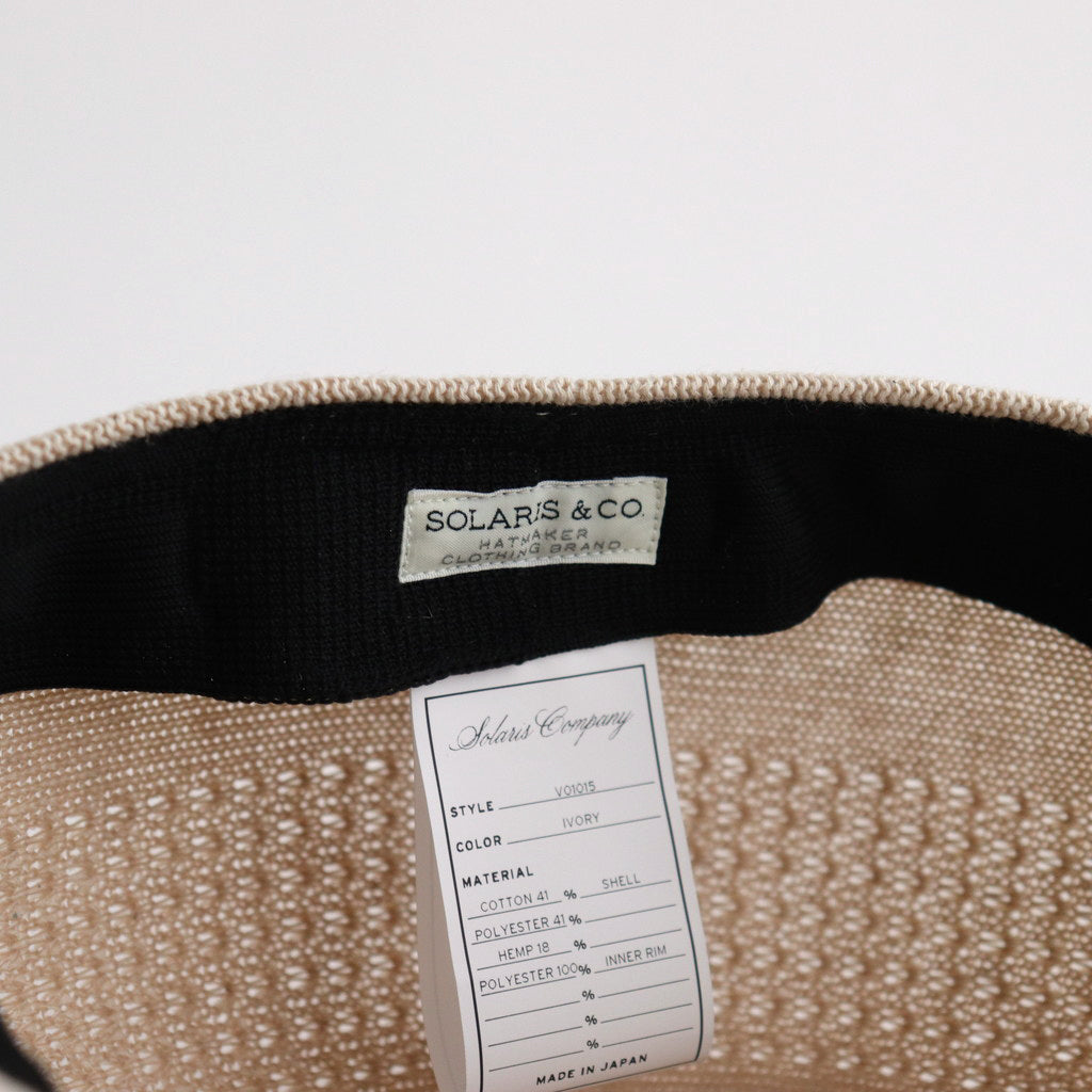 LINEN HUNTING CAP - GENTLEMAN #IVORY [V01015]