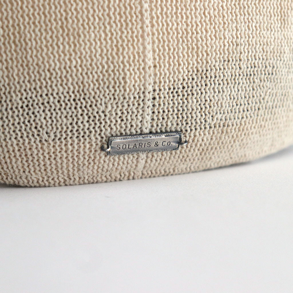 LINEN HUNTING CAP - GENTLEMAN #IVORY [V01015]