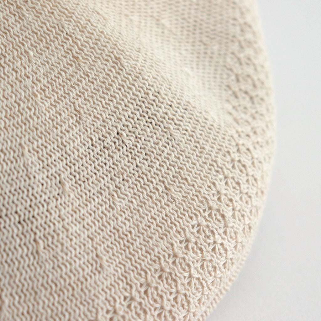 LINEN HUNTING CAP - GENTLEMAN #IVORY [V01015]