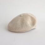 LINEN HUNTING CAP - GENTLEMAN #IVORY [V01015]