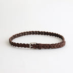 LEATHER MESH BELT #BROWN [PMAR-AC09]
