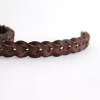 LEATHER MESH BELT #BROWN [PMAR-AC09]