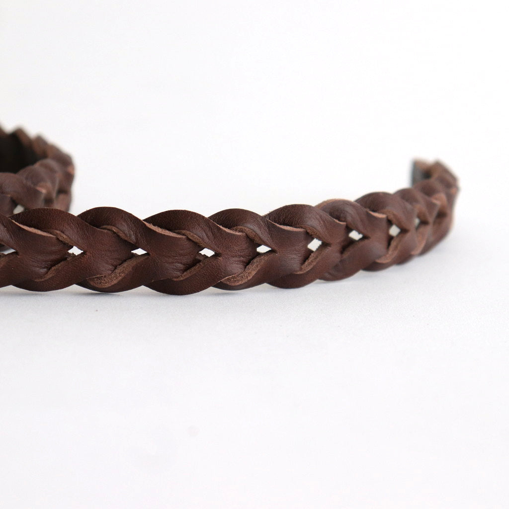 LEATHER MESH BELT #BROWN [PMAR-AC09]