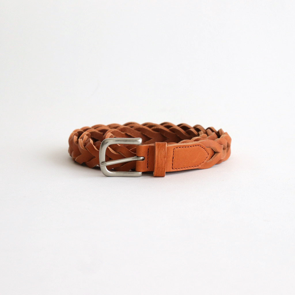 LEATHER MESH BELT #CAMEL [PMAR-AC09]