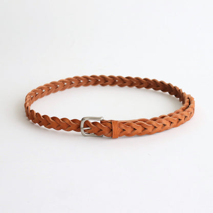 LEATHER MESH BELT #CAMEL [PMAR-AC09]